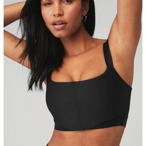 ALO Yoga Airlift Corset Bra NWT Black L